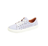 Amber Ladies Sky Blue Leather Trainers