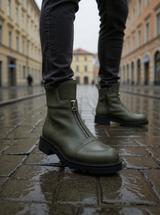Modella Tampa Ladies Forest Leather Ankle Boots