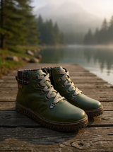 Modella Iva Ladies Forest Leather Ankle Boots