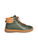 Modella Cali Ladies Olive Leather Ankle Boots
