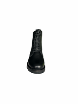 Modella Darwin Ladies Black Leather Chunky Ankle Boots