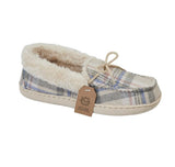 Ladies Pembroke Oatmeal Moccasin Slippers