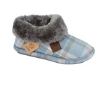 Ladies Glenroyal Slate Tartan Bootee Slippers