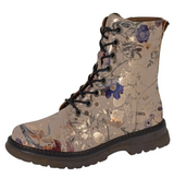 Ladies  Cipriata Annetta Beige Floral Ankle Boots