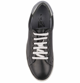 Lunar Veneto Black Leather Trainer