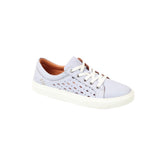 Amber Ladies Sky Blue Leather Trainers