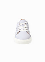 Amber Ladies Sky Blue Leather Trainers