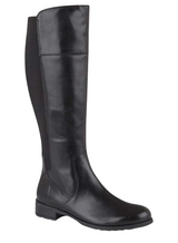 Cipriata Ladies Silvia Black Leather High Leg Boots
