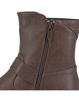 Cipriata Ladies Tilda Brown Biker Ankle Boots