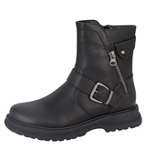 Cipriata Ladies Tilda Black Biker Ankle Boots
