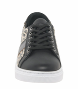 Lunar Caine Ladies Black Leather Trainer