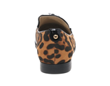 Lunar Francine Ladies Ocelot Patent Loafer