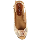 Lunar Doretta Beige Wedge Sandal