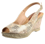 Lunar Doretta Beige Wedge Sandal