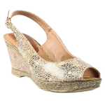 Lunar Doretta Beige Wedge Sandal