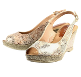 Lunar Doretta Beige Wedge Sandal