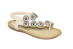 Lunar Charlotte Ladies Beige Toe Post Sandal