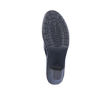 Rieker 57173 Ladies Black Croc Trouser Shoe