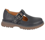 Cipriata Cira Ladies Black T-Bar Fastening Shoes