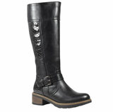 Reuben Ladies Long Black Boots