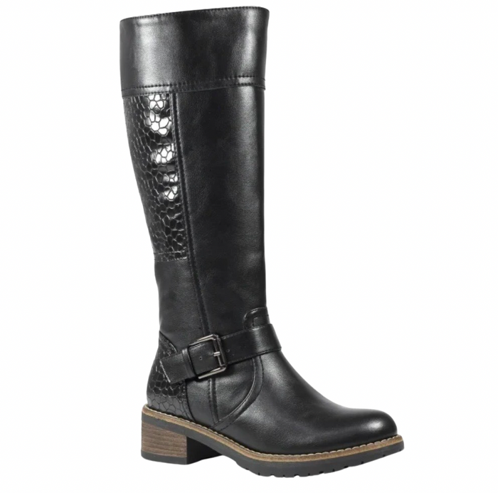 Reuben Ladies Long Black Boots