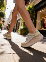 Modella Kyla Ladies Mint Multi Leather Sneakers