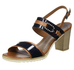 Marco Tozzi 28704 Navy Heeled Sandals