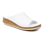 Shoozy Hayden White Leather Mule Sandal