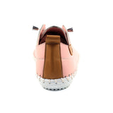 Shoozy Iris Ladies Powder Pink Leather Plimsoll